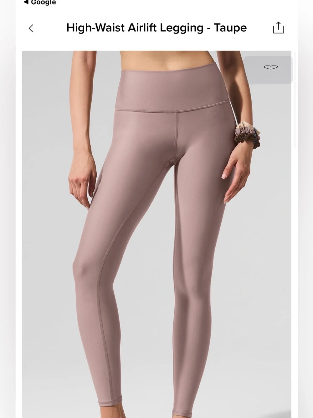 ALO Yoga High-Waist Legging — Taupe Pink